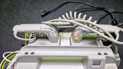 Philips Heartstart XL+ Defibrillator Including PACER, ECG and Printer Options with 1 External x Hard Paddle , 1 x MM3725A Test Load, 1 x Philips M1674A 3 Lead ECG Lead, 1 x Philips Battery Ref 989803167281 and 1 x Paddle Lead (Powers Up) *SN USD1309038* - 4