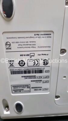 2 x Philips Heartstart XL+ Defibrillators Including PACER, ECG and Printer Options with 2 x Philips M1674A 3 Lead ECG Lead, 2 x Philips Battery Ref 989803167281 and 2 x Paddle Lead (Both Power Up) *SN US4142206 / USN159054* - 5