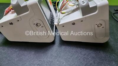 2 x Philips Heartstart XL+ Defibrillators Including PACER, ECG and Printer Options with 2 x Philips M1674A 3 Lead ECG Lead, 2 x Philips Battery Ref 989803167281 and 2 x Paddle Lead (Both Power Up) *SN US41412202 / US51413166* - 4