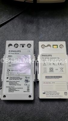 Philips Heartstart MRx Defibrillator / Monitor Including Pacer, ECG, SpO2, NIBP, CO2 and Printer Options with 1 x Philips M1674A 3 Lead ECG Lead 1 x Philips M359A Module, 1 x Philips M3538A Paddle Lead (Powers up) *SN US00591053* - 4