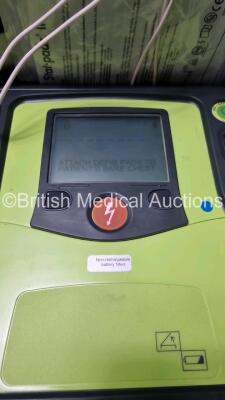 3 x Zoll AED PRO Defibrillators in Carry Cases with 3 x Batteries, 2 x 3 Lead ECG Leads, 3 x Electrode Packs *Out of Date* (All Power Up) *SN AA10B016244 / AA10C016900 / AA13B027593* - 2