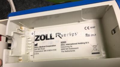 Zoll R Series Plus Defibrillator Including ECG and Printer Options with 1 x Zoll Sure Power Battery, 1 x 3 Lead ECG Lead and 1 x Paddle Lead (Powers Up with Low Battery) *SN AF08L006413* - 6