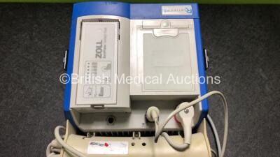 Zoll R Series Plus Defibrillator Including ECG and Printer Options with 1 x Zoll Sure Power Battery, 1 x 3 Lead ECG Lead and 1 x Paddle Lead (Powers Up with Low Battery) *SN AF08L006405* - 4