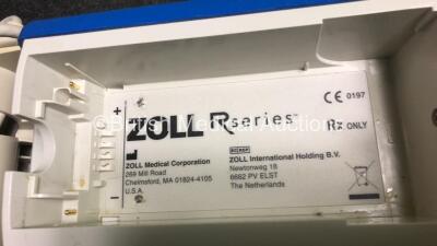 Zoll R Series Plus Defibrillator Including ECG and Printer Options with 1 x Zoll Sure Power Battery, 1 x 3 Lead ECG Lead and 1 x Paddle Lead (Powers Up with Low Battery) *SN AF08L006405* - 6