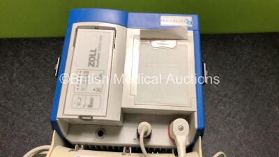 Zoll R Series Plus Defibrillator Including ECG and Printer Options with 1 x Zoll Sure Power Battery, 1 x 3 Lead ECG Lead and 1 x Paddle Lead (Powers Up with Low Battery) *SN AF08K006084* - 4