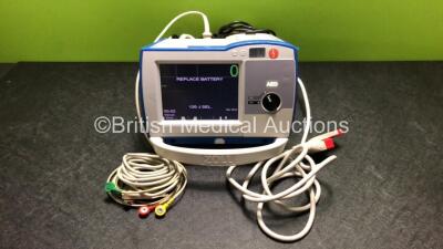 Zoll R Series Plus Defibrillator Including ECG and Printer Options with 1 x Zoll Sure Power Battery, 1 x 3 Lead ECG Lead and 1 x Paddle Lead (Powers Up with Low Battery) *SN AF08L006439*