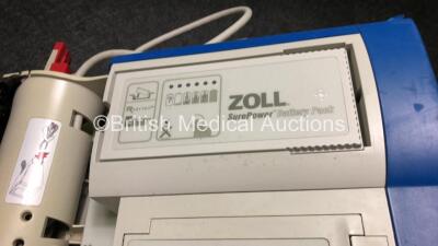 Zoll R Series Plus Defibrillator Including ECG and Printer Options with 1 x Zoll Sure Power Battery, 1 x 3 Lead ECG Lead and 1 x Paddle Lead (Powers Up with Low Battery) *SN AF08L006439* - 5