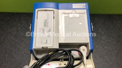 Zoll R Series Plus Defibrillator Including ECG and Printer Options with 1 x Zoll Sure Power Battery, 1 x 3 Lead ECG Lead and 1 x Paddle Lead (Powers Up with Low Battery) *SN AF08L006447* - 4