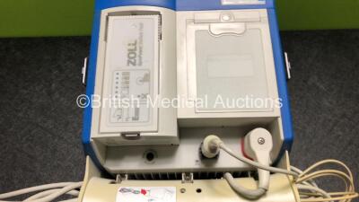 Zoll R Series Plus Defibrillator Including ECG and Printer Options with 1 x Zoll Sure Power Battery, 1 x 3 Lead ECG Lead and 1 x Paddle Lead (Powers Up with Low Battery) *SN AF08L006403* - 4