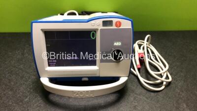 Zoll R Series Plus Defibrillator Including ECG and Printer Options with 1 x Zoll Sure Power Battery, 1 x 3 Lead ECG Lead and 1 x Paddle Lead (Powers Up with Low Battery) *SN AF08L006407*