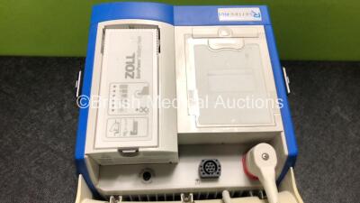 Zoll R Series Plus Defibrillator Including ECG and Printer Options with 1 x Zoll Sure Power Battery, 1 x 3 Lead ECG Lead and 1 x Paddle Lead (Powers Up with Low Battery) *SN AF08L006407* - 4