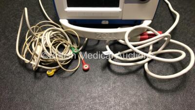 Zoll R Series Plus Defibrillator Including ECG and Printer Options with 1 x Zoll Sure Power Battery, 1 x 3 Lead ECG Lead and 1 x Paddle Lead (Powers Up with Low Battery) *SN AF08K006073* - 3