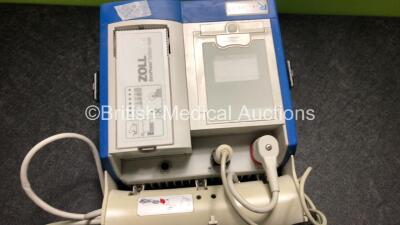 Zoll R Series Plus Defibrillator Including ECG and Printer Options with 1 x Zoll Sure Power Battery, 1 x 3 Lead ECG Lead and 1 x Paddle Lead (Powers Up with Low Battery) *SN AF08K006073* - 4