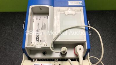 Zoll R Series Plus Defibrillator Including ECG and Printer Options with 1 x 3 Lead ECG Lead and 1 x Paddle Lead (Powers Up with Stock Battery, Battery Not Included) *SN AF08L006432* - 4