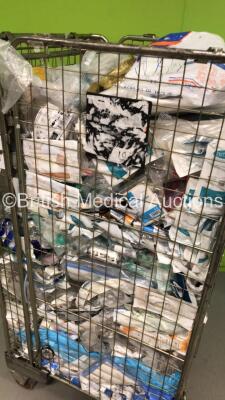 Cage of Various Consumables Including Protective Coveralls, Bandages, Alcohol Wipes, Plastic Forceps and Dressings (Cage Not Included) - 3