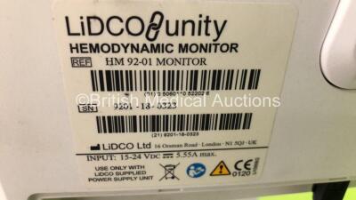 1 x GE Dinamap ProCare Vital Signs Monitor on Stand, 1 x GE Dinamap Pro 400V2 Vital Signs Monitor on Stand, 1 x LiDCO Hemodynamic Monitor on Stand (Damaged Screen) and 1 x SunTech CT40 BP Monitor on Stand (All Power Up) - 6