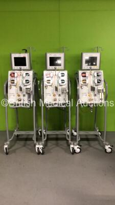 3 x Edwards Life Science Aquarius Dialysis Machines (All Power Up) * S/N 2735 / 2732 / 2712*