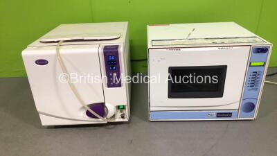 1 x Excel Enigma 22 Steriliser and 1 x Medisafe Pico Plus Flush with Drying Disinfector (Both Power Up)