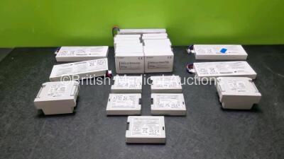 Job Lot of Fukuda Denshi Batteries Including 18 x Type BTO-008 Battery Packs, 5 x Type BTO-12B Battery Packs and 2 x Type BTO-005 Battery Packs (All Untested)