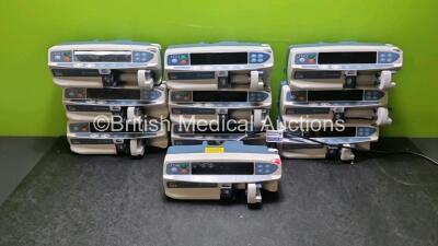 10 x Carefusion Alaris Guardrails Plus GH Syringe Pumps (9 x Power Up 1 x Draws Power)