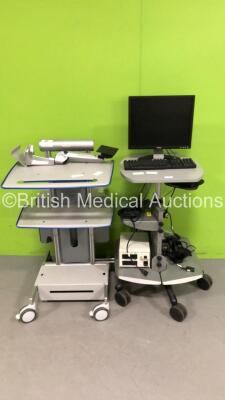 1 x Laborie Mobile Workstation and 1 x Unknown Make of Mobile Workstation with Monitor *S/N NA*