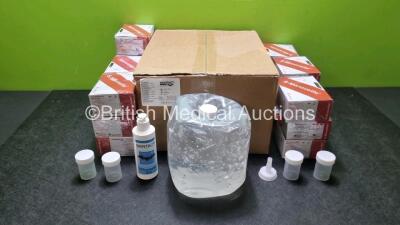 Mixed Lot Including 16 x Boxes of 4 *5 Litres* Skintact Ultrasonic Gel, 19 x Boxes of 66 Blood Collection Systems and Approx 300 Ref SC6004 60ml Clarified Polypropylene Containers *Cage