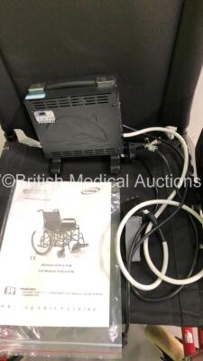 PowerTec Electric Wheelchair with Charger (No Power - 2 x Flat Tyres) - 3