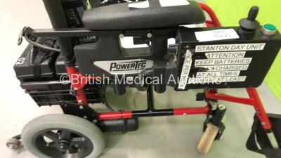 PowerTec Electric Wheelchair with Charger (No Power - 2 x Flat Tyres) - 5