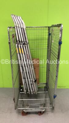 5 x Aluminium Scoop Stretchers (Cage Not Included) *S/N NA*