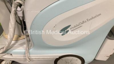 Shimadzu Evolution MobileDart Mobile X-Ray with Canon CXDI-55C Detector (Draws Power with Blank Screen and Alarm) *S/N 410001512007* **Mfd 02/2011** - 2