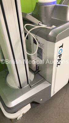 DRGEM Topaz-32D Mobile X-Ray *Mfd -05/ 2020* with DRGEM Wireless Digital Flat Panel Detector Model Mano4336W (Powers Up with Key - Key Included) - 6