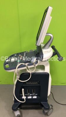 GE Voluson P8 Flat Screen Ultrasound Scanner Ref 5589191 *S/N 298659SU4* **Mfd 07/2015** Software Version 14.0.0 (15.0.5.81) with 1 x Transducer / Probe (4C-RS Ref 5125386 *Mfd 03/2020*) and Sony UP-895MD Digital Graphic Printer (Powers Up - Roller Ball N - 8