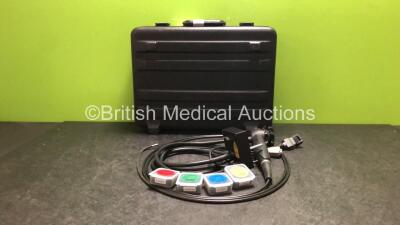 Karl Storz VN06030AEMW Video Scope with 2 x 0 Degree Optical Lenses and 2 x 90 Degree Optical Lenses in Case - Engineer's Report : Optical System - Unable to Check, Angulation - No Fault Found, Insertion Tube - No Fault Found, Light Transmission - Unable 