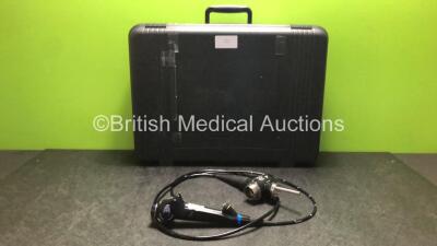 Olympus BF-1T260 Video Bronchoscope in Case - Engineer's Report : Optical System - No Fault Found, Angulation - No Fault Found, Insertion Tube - No Fault Found, Light Transmission - No Fault Found, Channels - No Fault Found, Leak Check - No Fault Found *2