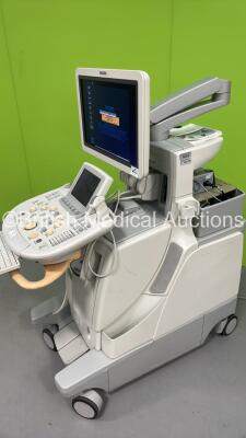 Philips IU22 Flat Screen Ultrasound Scanner Mfd - Dec 2006* on D.0 Cart Software Version - with 1 x C8-4v Transducer / Probe, 1 x C5-2 Transducer / Probe and Sony UP-D897 Digital Graphic Printer (Powers Up, Missing Casing - See Photo) *02RBZ0* **IR791** - 8