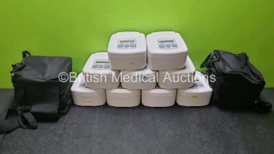 45 x DeVilbiss Standard Sleep Cubes in Carry Cases (10 x In Photo 45 in Lot , Approx 35 x In Cases) *SN IK201757 / IK008404 / IK201337 / IK01666 / IK02074 / IK200096 / IK201522 / IK2000942 / IS031245 / IK008794 / IK008196 / IK005291 / IK201750 / IK01245