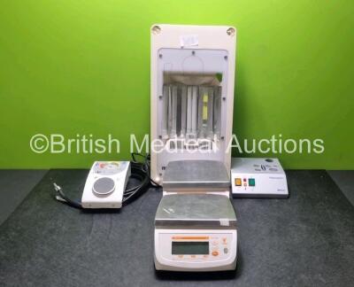 Mixed Lot Including 1 x Medela BiliBed Phototherapy Unit, 2 x Digi DS-502 Weighing Scales, 1 x H550 Pump, 1 x Baxter Fibrinotherm Unit, 1 x APC Medical Model 4170 Bedside External Pulse Generator , 1 x Datascope Accucom 2 Cardiac Output Monitor, 1 x Huntl