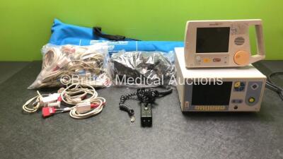 Mixed Lot Including 1 x Sager Emergency Traction System, 1 x Kontron Medical Patient Monitor (Powers Up Blank Screen) 1 x Philips C1 Monitor (Untested Due to Missing Power Supply) Trigger Sensors and Masimo Set SpO2 Finger Sensors