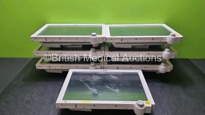 7 x Drager Infinity C500 Patient Monitors (Untested Due to No Power Supply some with Damage to Casing All with Scratching on Screen - See Photos) *cage*