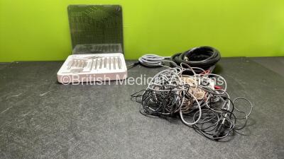 Mixed Lot Including 1 x Innomed 1-800-548-2362 Set *Complete* 1 x Microscope Light Source Cable, 1 x deSoutter Air Hose and Various Diathermy Cables