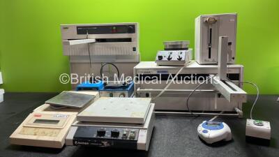 Mixed Lot Including 1 x Heidolph MR3003 Mixer, 1 x Gilson 402 Syringe Pump, 1 x Gilson 222 XL Liquid Handler, 1 x Fisher Scientific FB15024 Mixer, 1 x Heidolph Titramax 100 Mixer and 1 x Buchi C-660 Fraction Collector