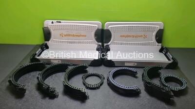 Job Lot Including 1 x Smith & Nephew Foot Plates Set 105mm - 230mm and 1 x Smith & Nephew Rings set 10-5mm - 205mm