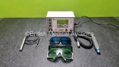 Omega Model XP Laser System *Mfd 4 / 05* (Powers Up with Key) with 1 x Laser Aperture Handpiece, 1 x Handpiece and 3 x Safety Goggles *SN