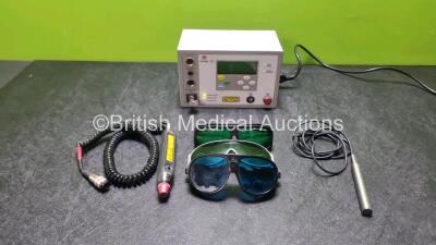 Omega Model XP Laser System *Mfd 05 / 06* (Powers Up with Key) with 1 x Laser Aperture Handpiece, 1 x Handpiece and 3 x Safety Goggles *2629*