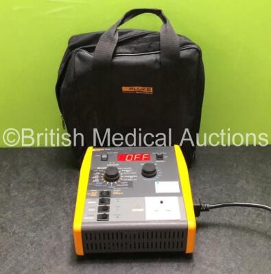 Fluke Biomedical ESA601 Electrical Safety Analyzer with Power Cable in Carry Case (Powers Up) *SN 9472028*