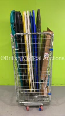 Cage of 10 x Spinal Boards and 8 x Transfer Boards (Cage Not Included)