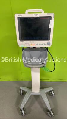 Mindray BeneView T5 Patient Monitor on Stand (Powers Up - Damage to Unit - See Pictures)