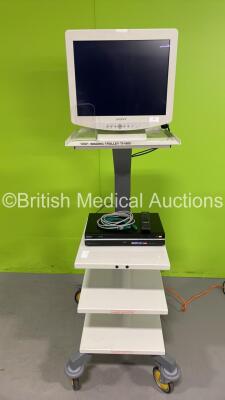 Olympus Stack Trolley with Sony Monitor and Sony DVD Player (Powers Up)