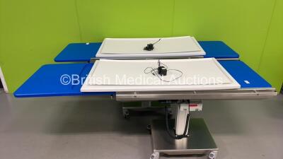 2 x Technik Electric Mortuary Tables with Chargers (Both No Power)