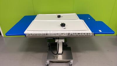 2 x Technik Electric Mortuary Tables with Chargers (Both No Power)